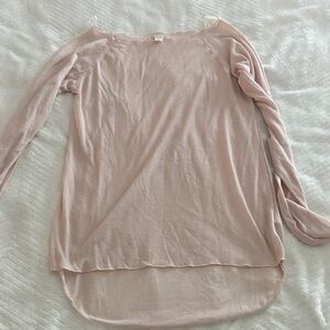 Melrose and Market Soft Pink Long Sleeve Top